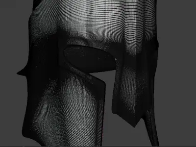 Spartan helmet 3D model 2