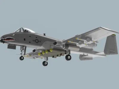 A-10 Thunderbolt II 3D model