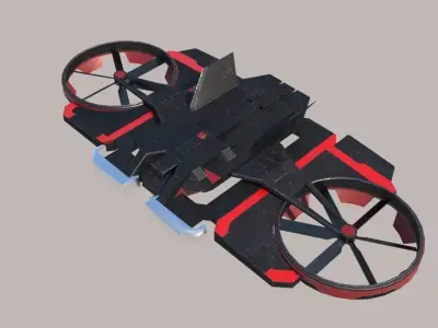Drone The Wandering Earth Low-poly 3D model