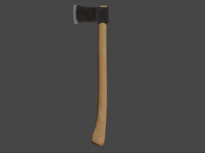 Axe Game Ready Low-poly 3D model