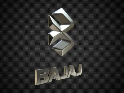 bajaj logo 3D model
