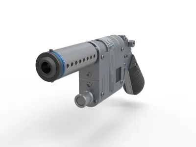 Blaster pistol NN-14 from the movie Star Wars The Force Awakens 3D model