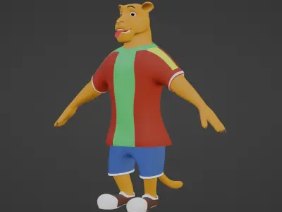 LION CARTOON 3D model