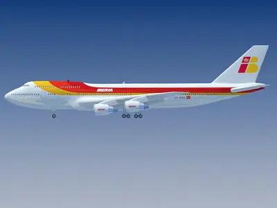 Iberia Airline of Spain Boeing 3D model
