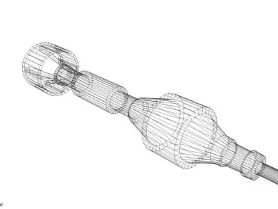 Rocket Launcher - Projectile - Raketenpanzerhaust 88mm HEAT 3D model