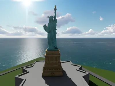 AMERICA STATUE OF LIBERTY 3D model