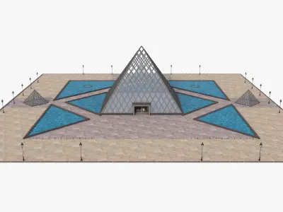 Louvre Pyramid 3D model