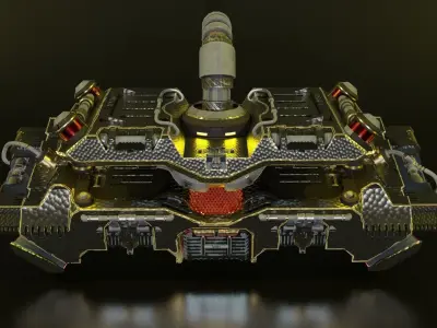 Sci fi crate Free 3D model