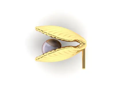 Shell earrings 3D model