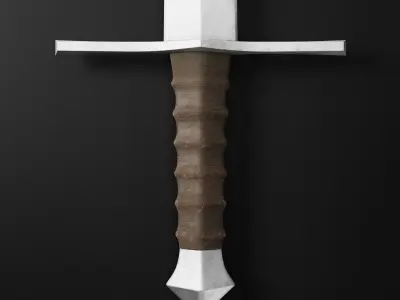 Medieval Sword 03 plus old texture and sheath 3D model