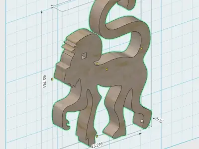 Monkey circle Free 3D print model