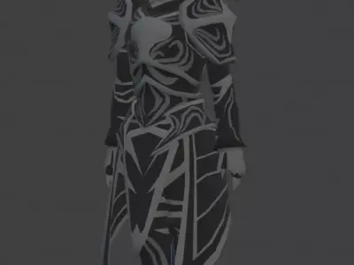 Black Knight Low-poly 3D model