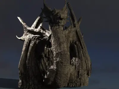 Druid Primeval dragon stones 3D model