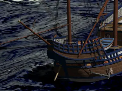 Venice War Ship 1550 3D model