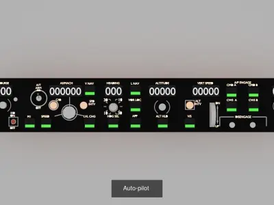 Cockpit Parts 3D Model Collection