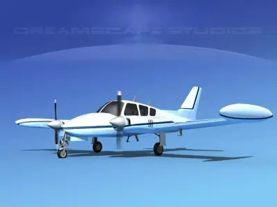 Cessna 320 Skyknight V02 3D model