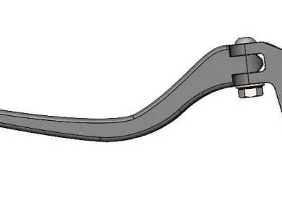 THE CLUTCH LEVER FOR MOTORBIKE 3D model
