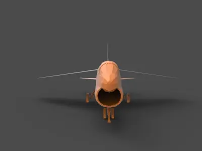 LTV A-7 wooden airplane 3D print model