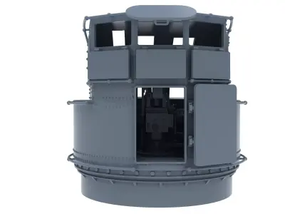 type 95 kai 1 mascine gun control tower   3D print model