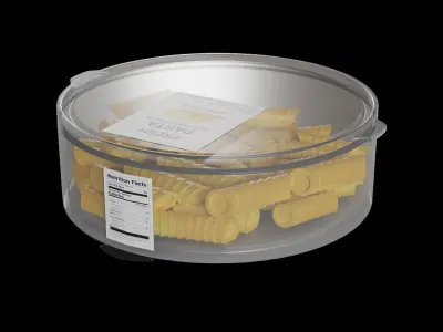 Fresh pasta dumplings and dough Fresh Pasta 3D model