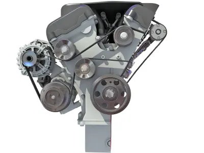 Animated Cutaway V12 Engine 3D model