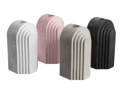  Concrete Arch Candle Holder Models 