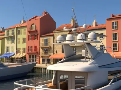 3d City Port 2 3D model