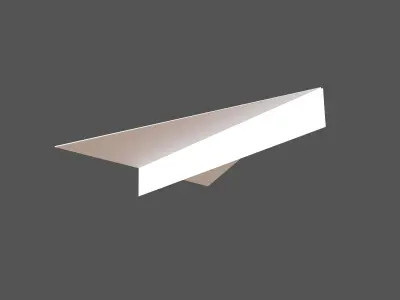 Paper Plane v4 001 Low-poly 3D model