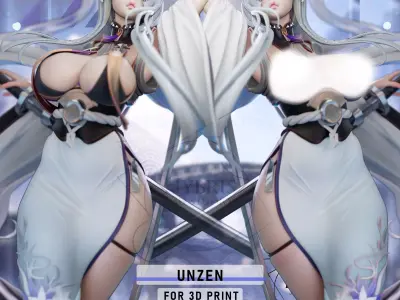 Unzen from Azur Lane Commercial Package 3D print model