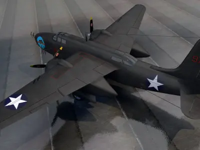 Douglas P-70 Nighthawk 3D model