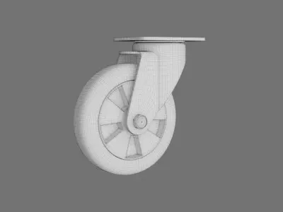 Caster weel 3D model