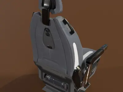 sci-fi seat Free low-poly 3D model