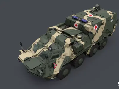 BBM 4C Low-poly 3D model