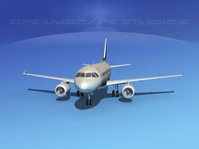 Airbus A319 Corporate 3 3D model