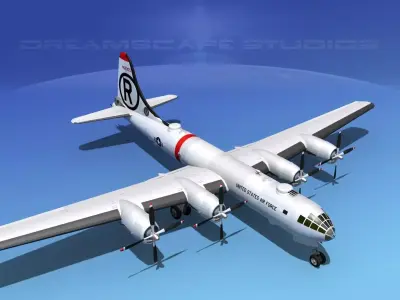 Boeing B-29 Superfortress USAF 3D model
