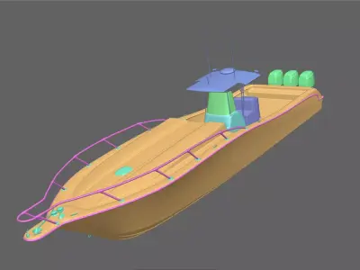 Fishing Boat 3D model