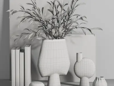 Decorative set039 Free 3D model