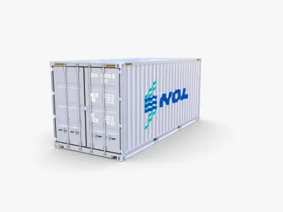 20ft Shipping Container NOL 3D model