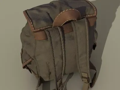 Tactical Backpack    3D Asset Low-poly 3D model
