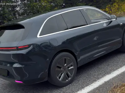 Electric SUV Ocean Blue 3D model
