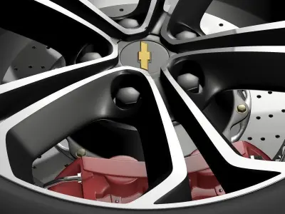 Chevrolet Volt Z spec concept wheel 3D model