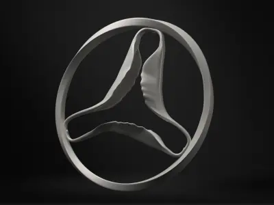 Shark triangle - Casa Batllo stairway - Gaudi Free 3D model