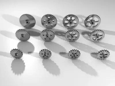 Cogwheels gears 3D model