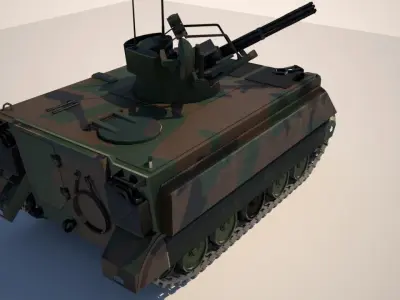 M-163 VADS Low-poly 3D model
