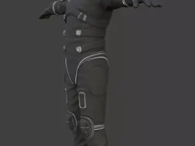 Realistic Astronaut Space Suit 3D model 4