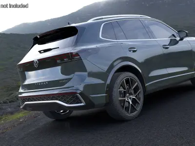 Volkswagen Tiguan 2024 Green 3D model