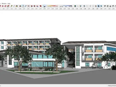 Sketchup Hospital F6 3D model