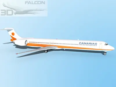 Falcon3D MD-80 Canarias 3D model