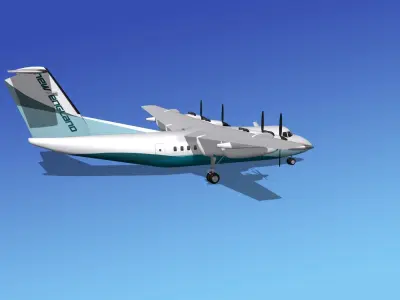 Dehavilland DHC-7 New England Regional 3D model