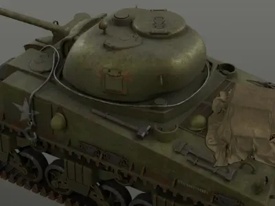 Sherman M4A2  3D model
